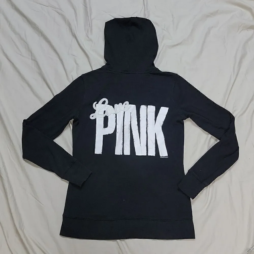 PINK BLACK HOODIE, 